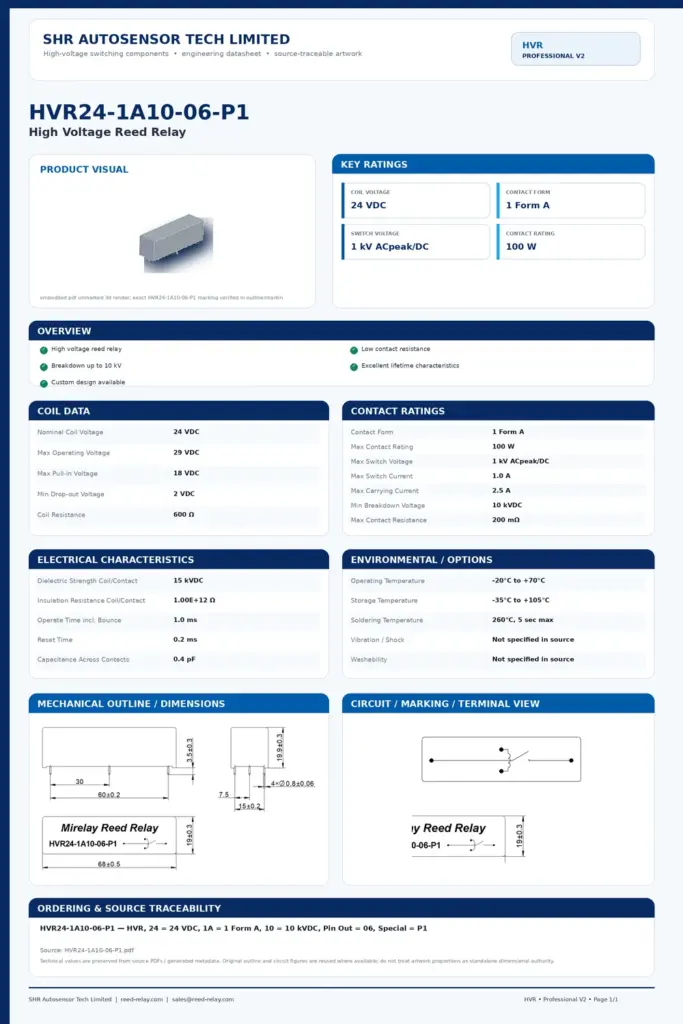 HVR24-1A10-06-P1 professional datasheet preview