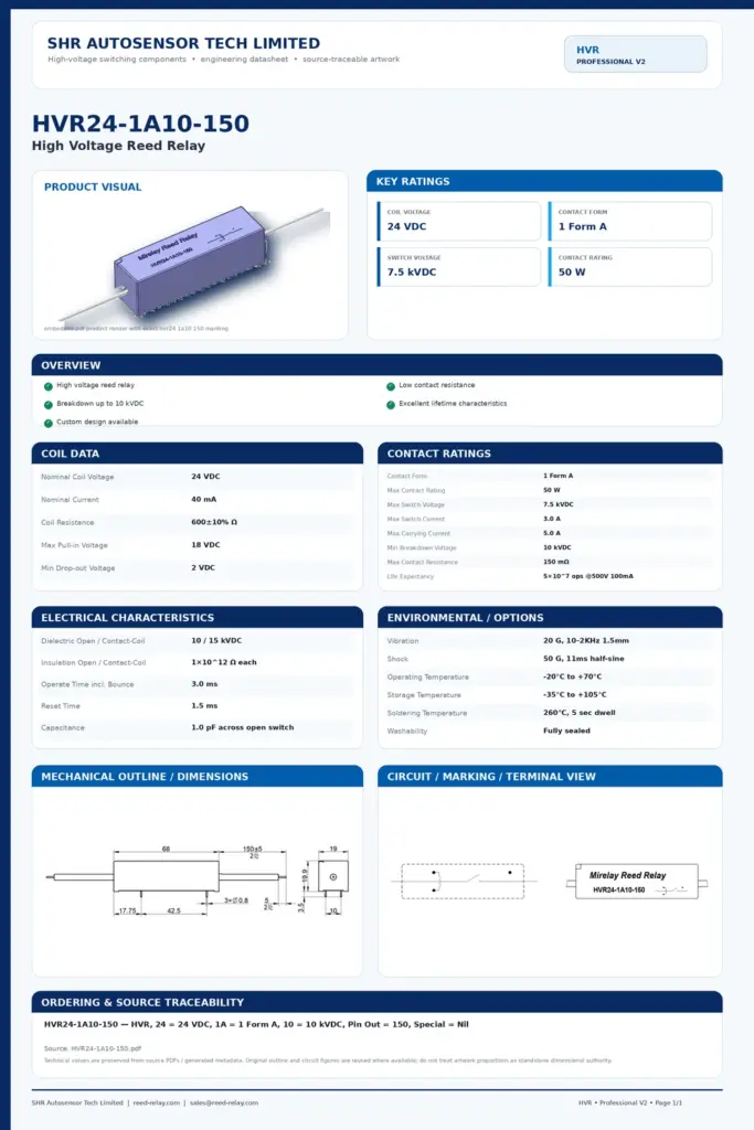 HVR24-1A10-150 professional datasheet preview
