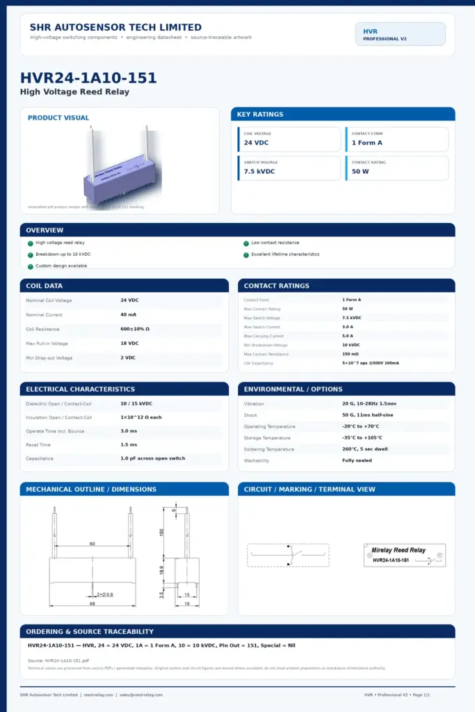 HVR24-1A10-151 professional datasheet preview