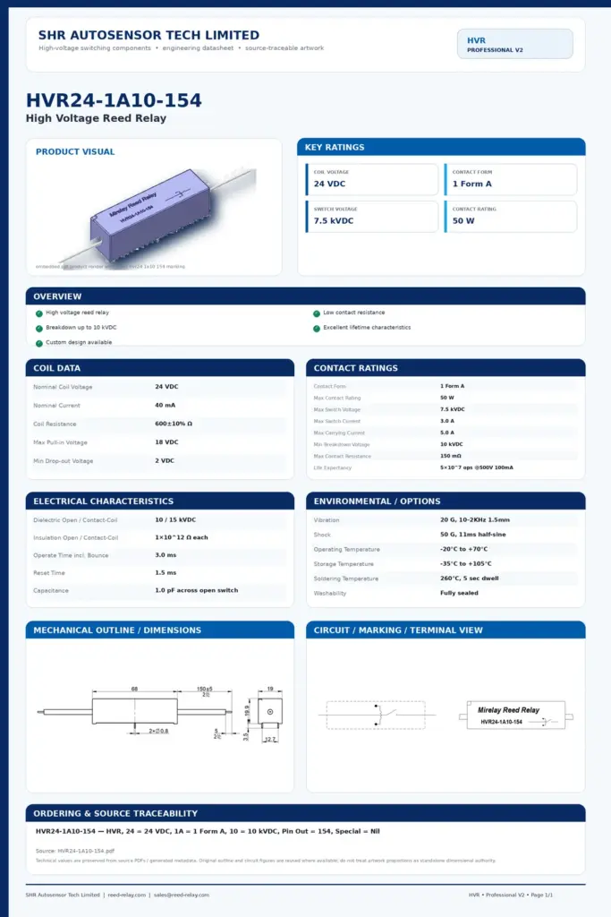 HVR24-1A10-154 professional datasheet preview