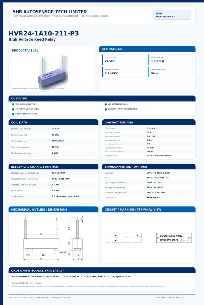 HVR24-1A10-211-P3 professional datasheet preview