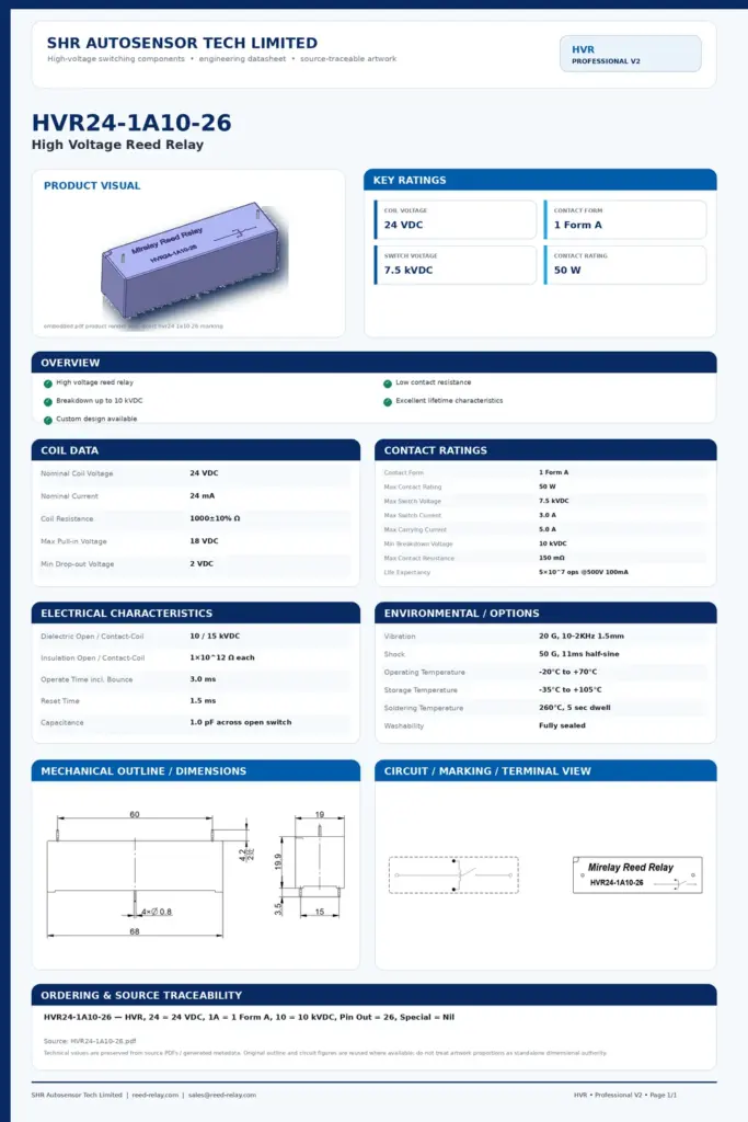 HVR24-1A10-26 professional datasheet preview