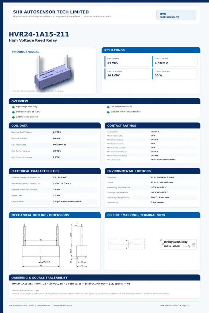 HVR24-1A15-211 professional datasheet preview