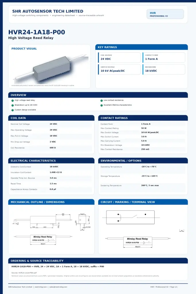HVR24-1A18-P00 professional datasheet preview