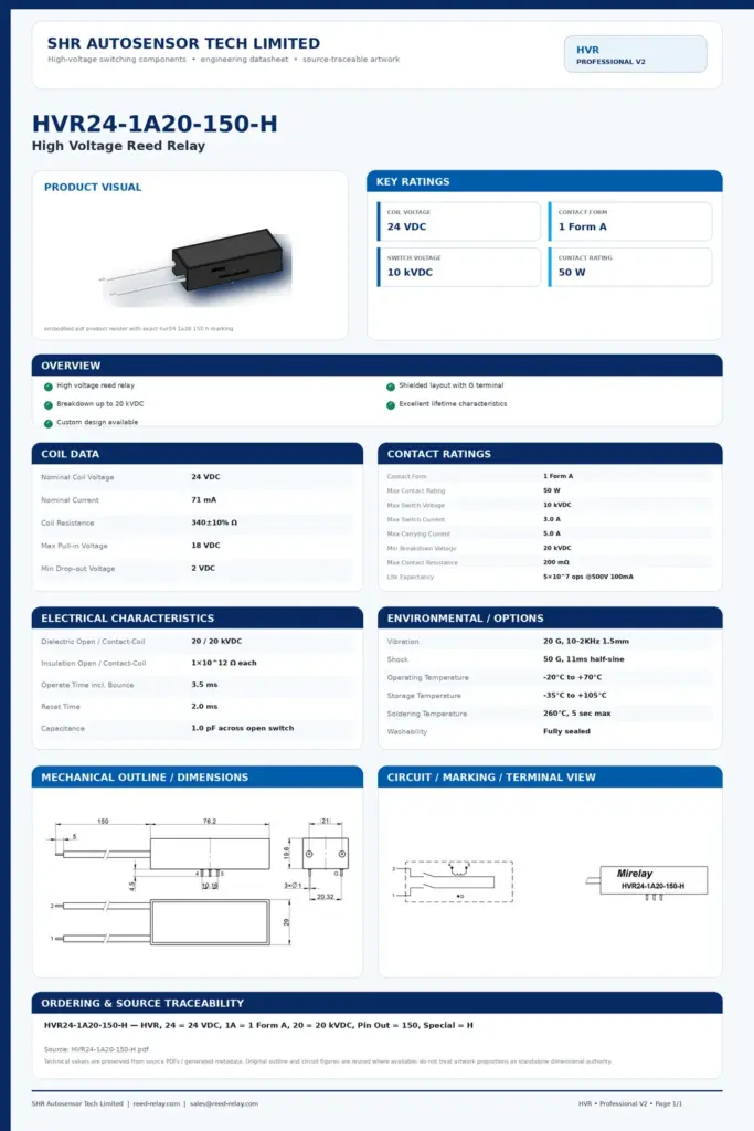 HVR24-1A20-150-H professional datasheet preview