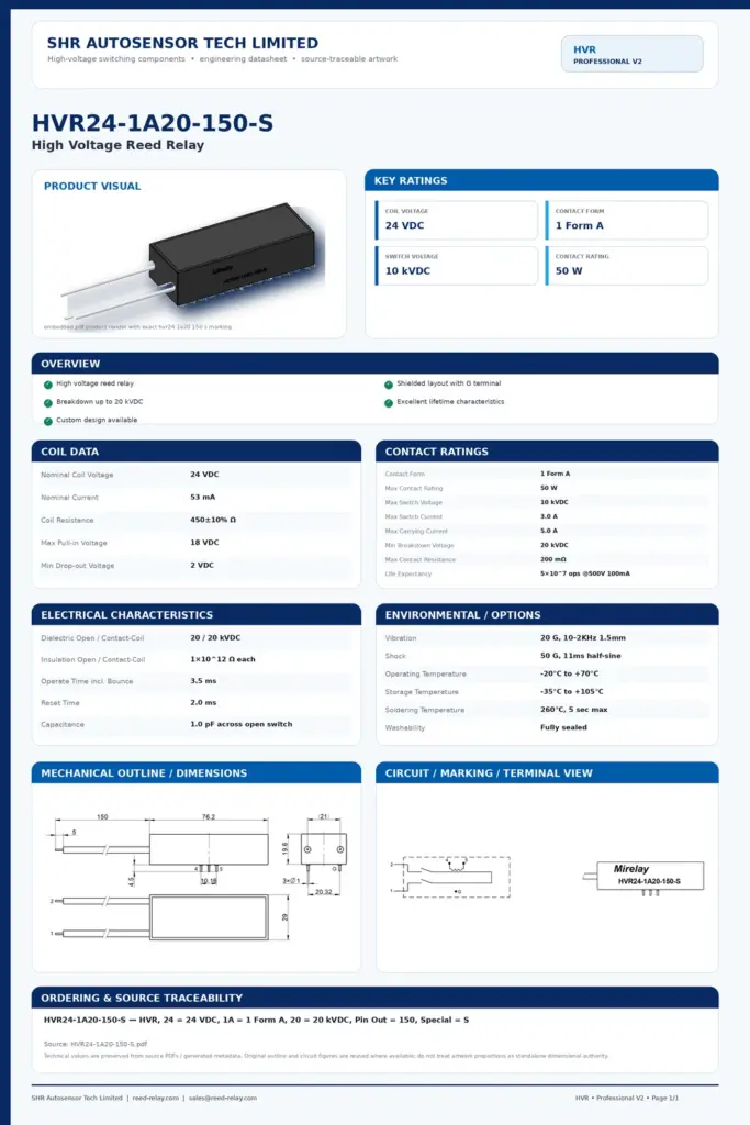 HVR24-1A20-150-S professional datasheet preview