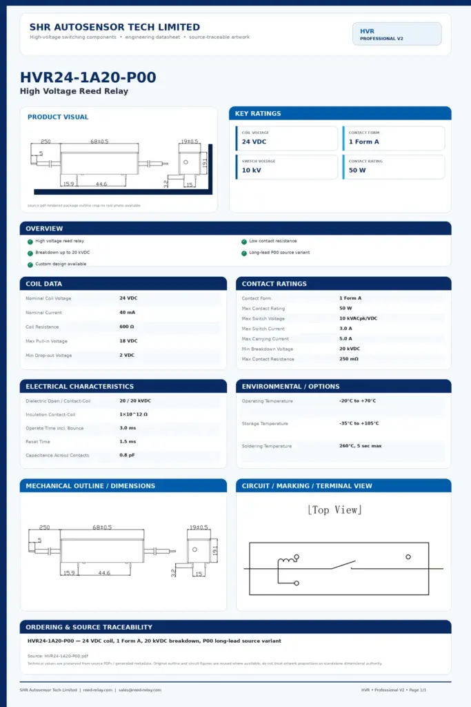 HVR24-1A20-P00 professional datasheet preview