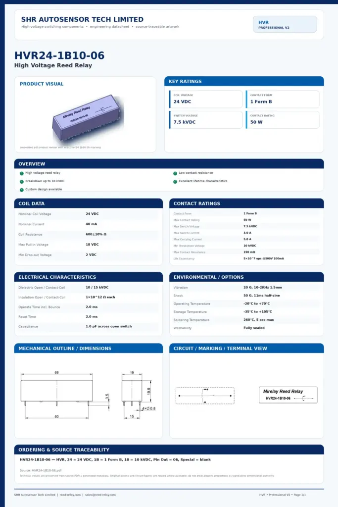 HVR24-1B10-06 professional datasheet preview