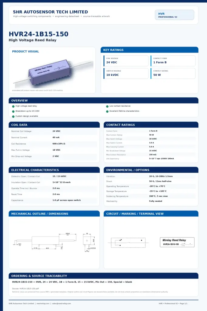 HVR24-1B15-150 professional datasheet preview