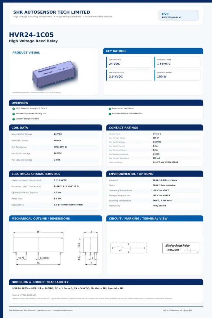 HVR24-1C05 professional datasheet preview