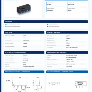 SIP-1A05 professional datasheet preview