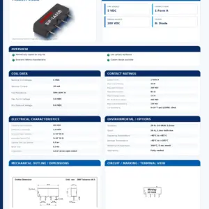 SIP-1A05B professional datasheet preview