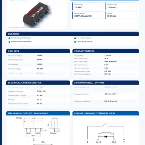 SIP-1A12B professional datasheet preview