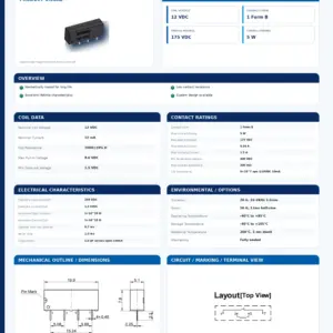 SIP-1B12 professional datasheet preview