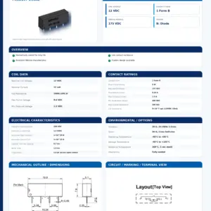 SIP-1B12B professional datasheet preview