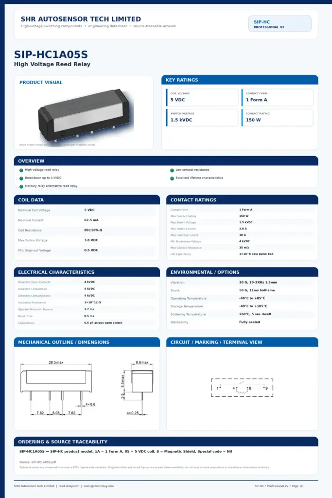 SIP-HC1A05S professional datasheet preview