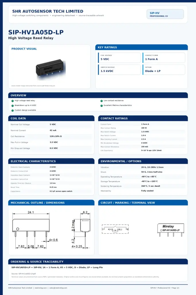 SIP-HV1A05D-LP professional datasheet preview