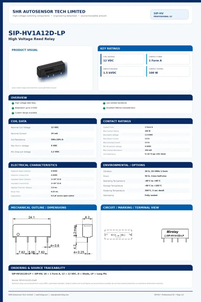 SIP-HV1A12D-LP professional datasheet preview