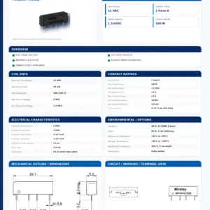 SIP-HV1A12DS professional datasheet preview