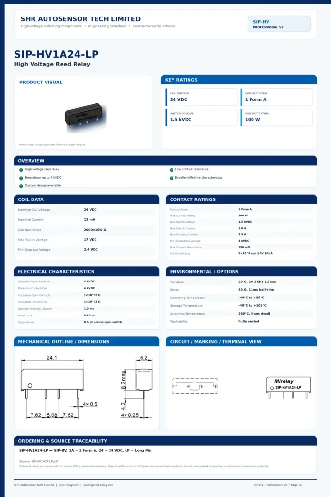 SIP-HV1A24-LP professional datasheet preview
