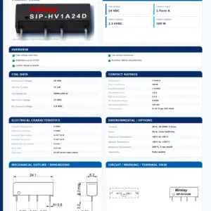 SIP-HV1A24D professional datasheet preview