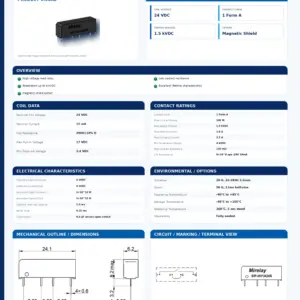 SIP-HV1A24S professional datasheet preview