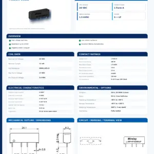 SIP-HV1A24S-LP professional datasheet preview