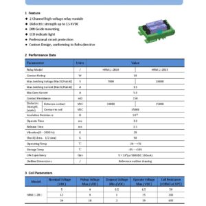 HRM2B-SERIES-HIGH-VOLTAGE-REED-RELAY-MODULE