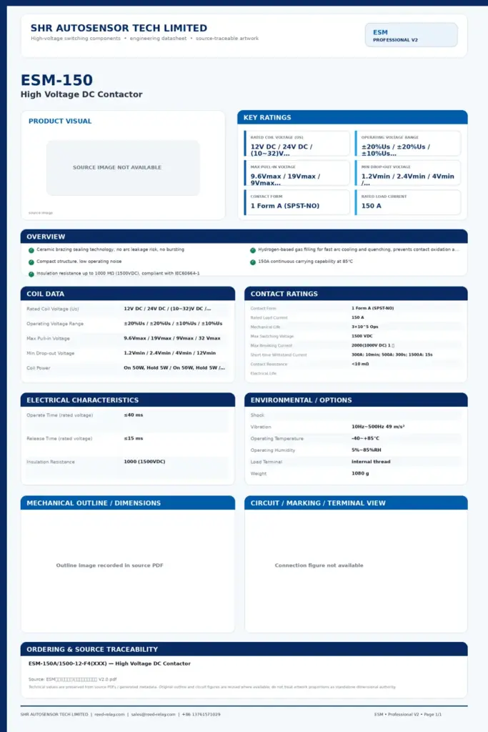ESM-150 professional datasheet preview