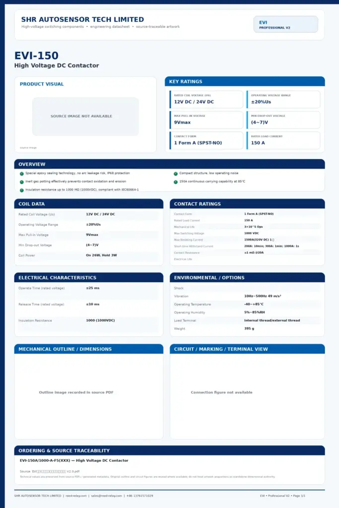 EVI-150 professional datasheet preview