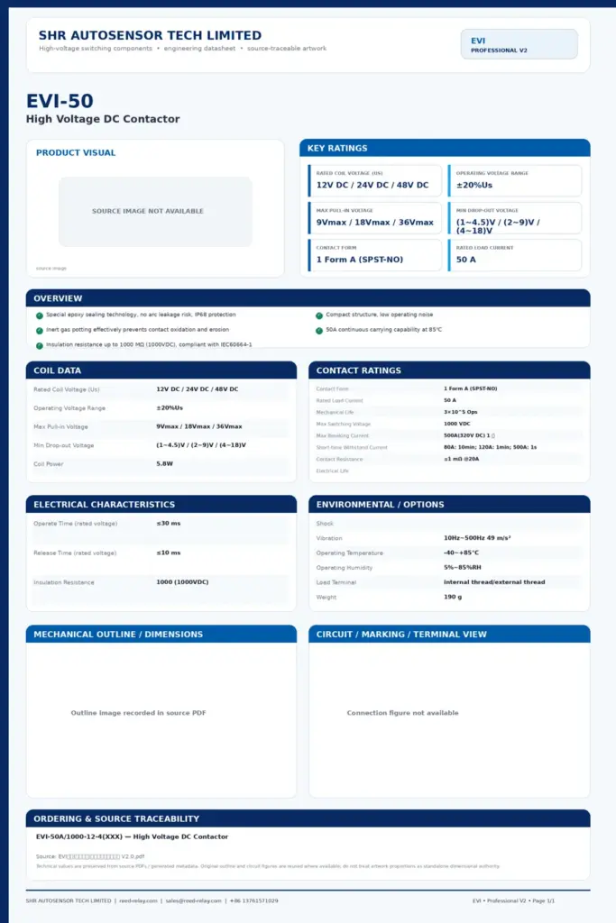 EVI-50 professional datasheet preview
