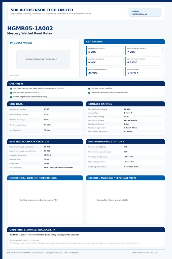 HGMR05-1A002 professional datasheet preview