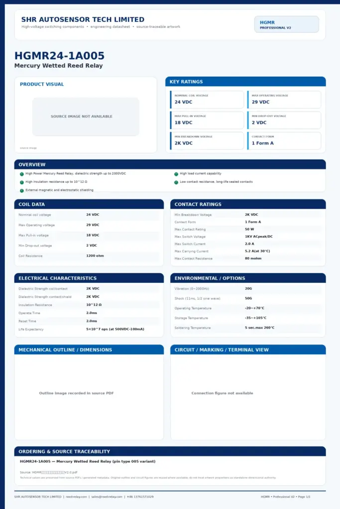 HGMR24-1A005 professional datasheet preview