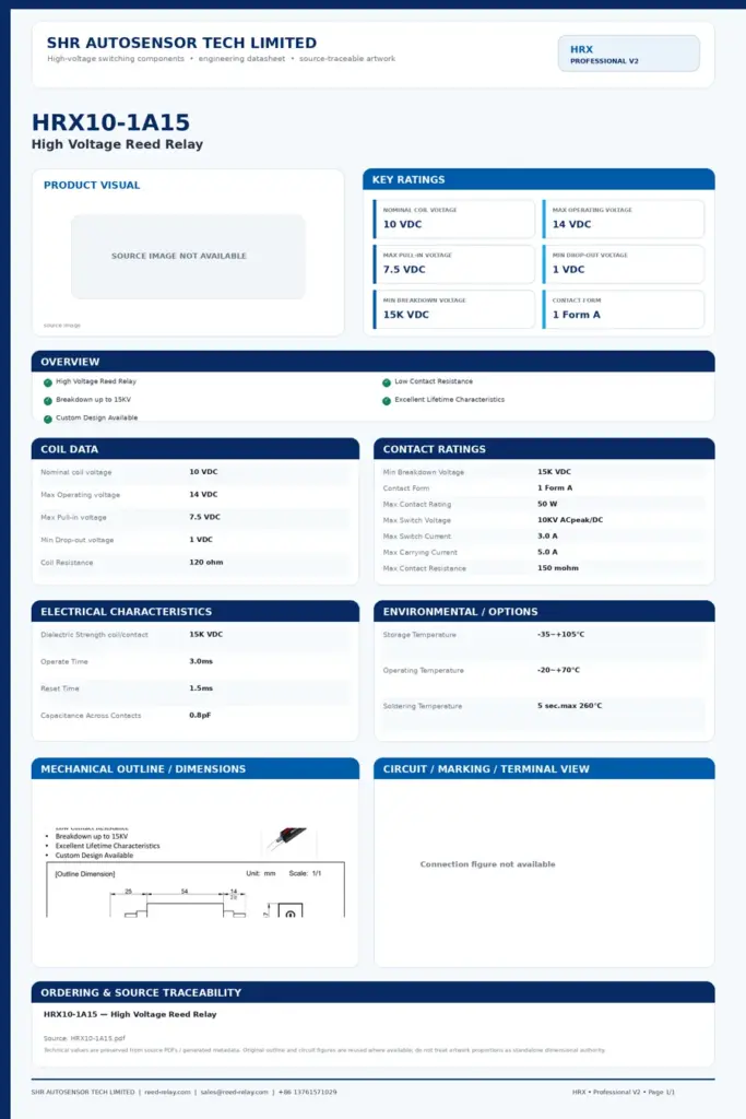 HRX10-1A15 professional datasheet preview