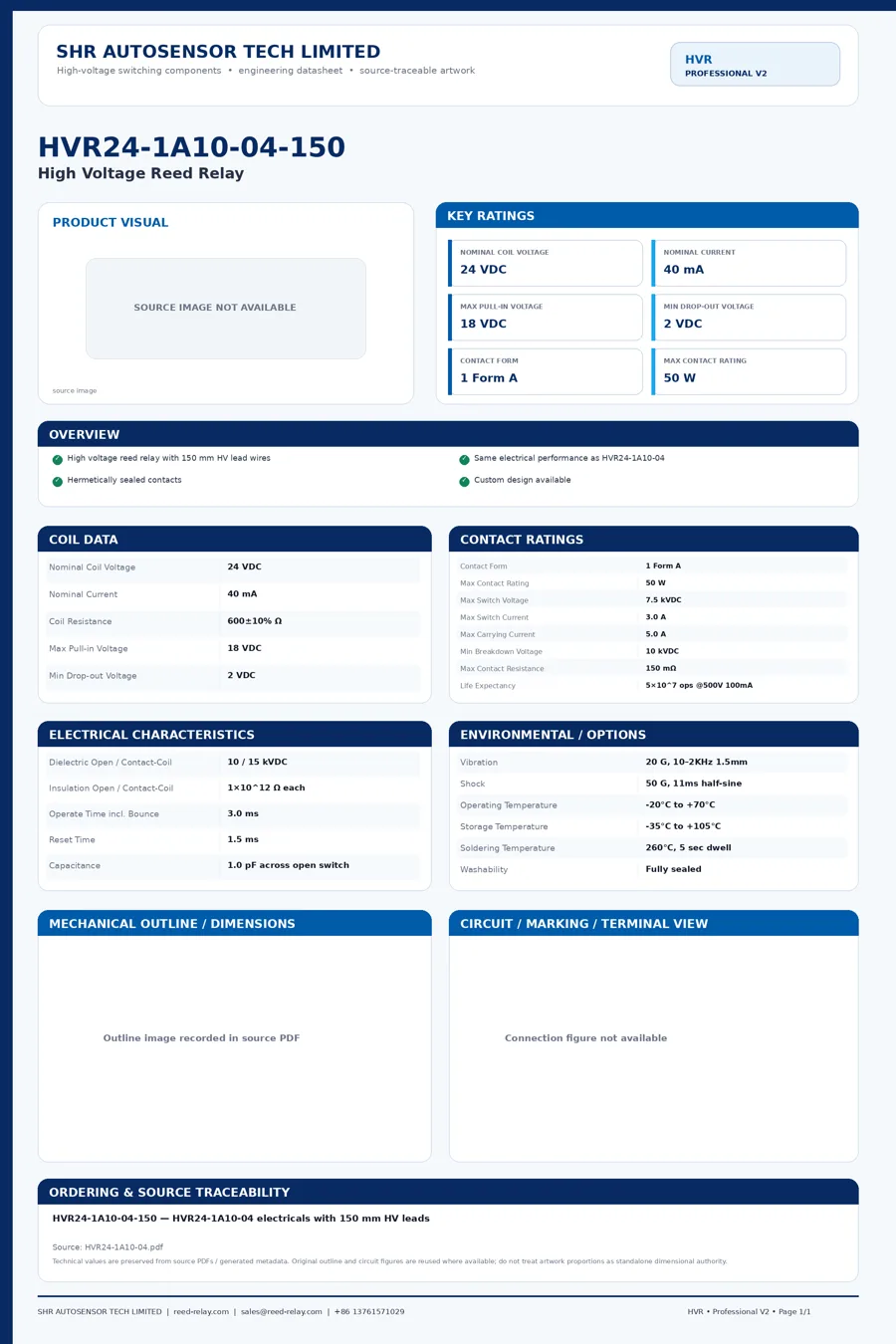HVR24-1A10-04-150 professional datasheet preview