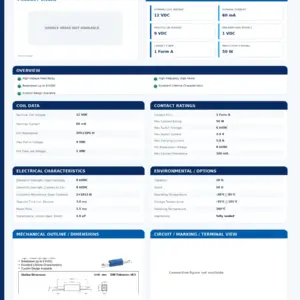 HVSR12-1A08 professional datasheet preview