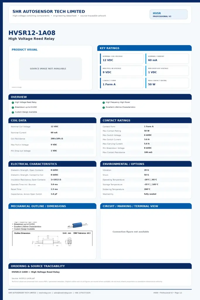 HVSR12-1A08 professional datasheet preview
