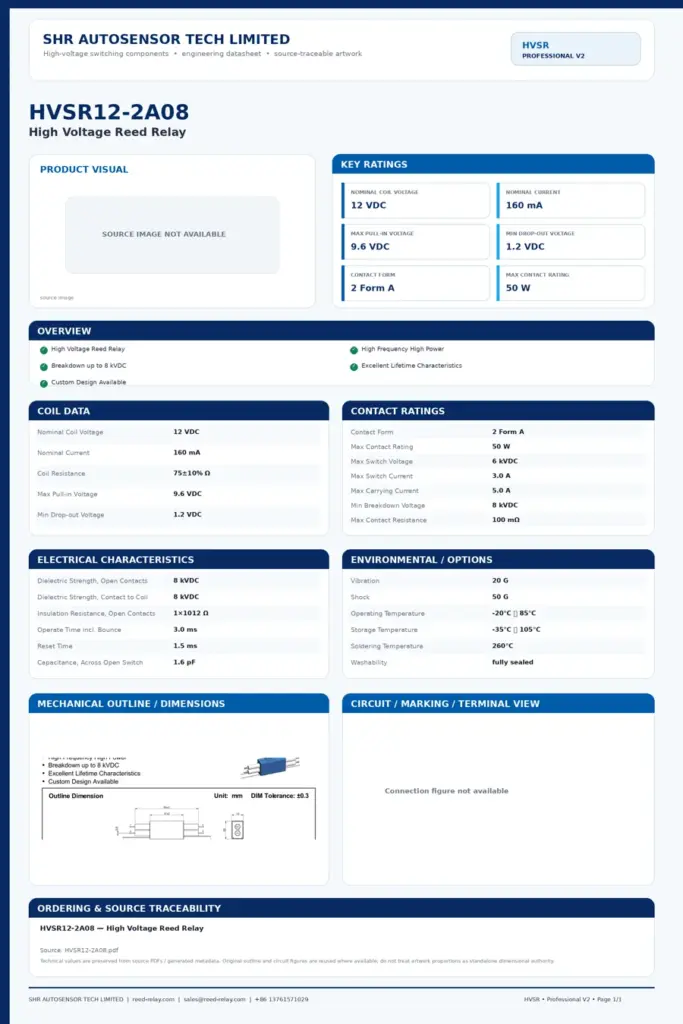 HVSR12-2A08 professional datasheet preview