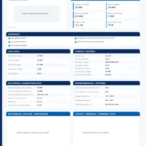 JUNO-REED-RELAY-MSR-104 professional datasheet preview