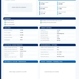 JUNO-REED-RELAY-MSR-105 professional datasheet preview