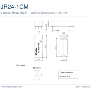 HGJR24-1CM Mercury Wetted Reed Relay