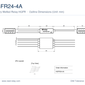 HGFR24-4A Mercury Wetted Reed Relay