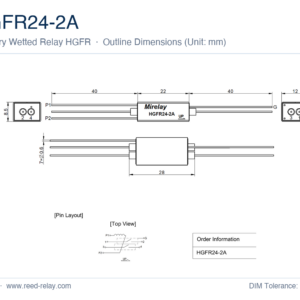 HGFR24-2A Mercury Wetted Reed Relay