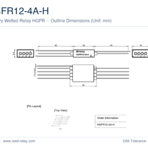 HGFR12-4A-H Mercury Wetted Reed Relay