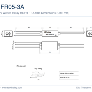 HGFR05-3A Mercury Wetted Reed Relay