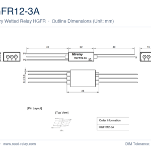 HGFR12-3A Mercury Wetted Reed Relay