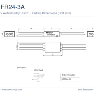 HGFR24-3A Mercury Wetted Reed Relay