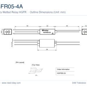 HGFR05-4A Mercury Wetted Reed Relay