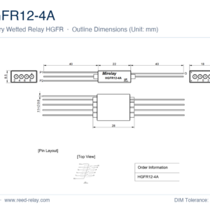 HGFR12-4A Mercury Wetted Reed Relay