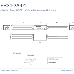 HGFR24-2A-01 Mercury Wetted Reed Relay